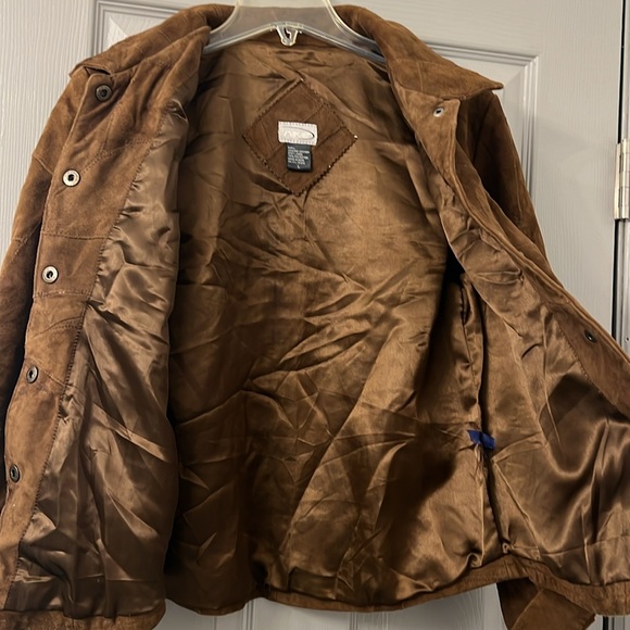 Vintage Rave Suede Jacket Silk lined Size L - Picture 4 of 4